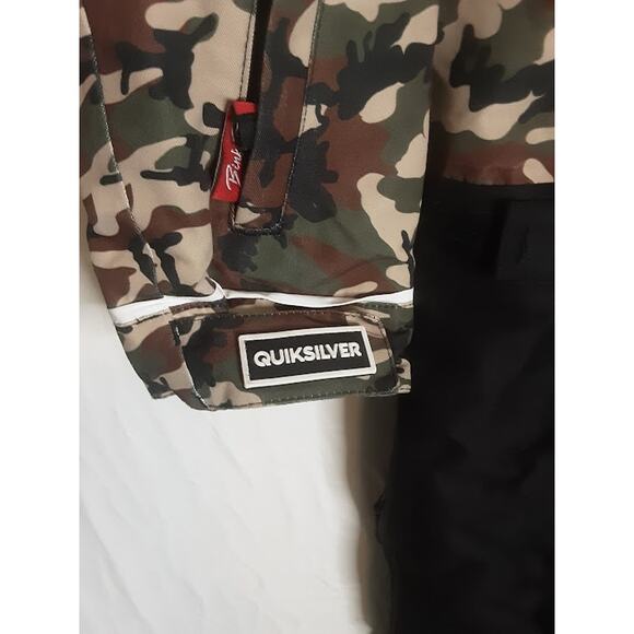 Binky Bro x Quiksilver Powder Club Kids Snow Suit Camo Size 10/M - Picture 8 of 10